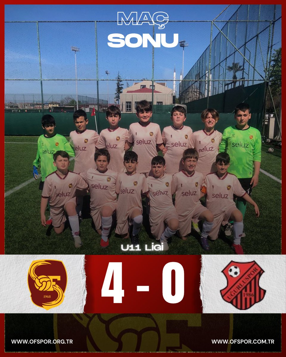 Ofspor's tweet photo. 📣 Karşılaşma sona erdi.
U11 Ligi
Yeşilyurt D.Ç. Ofspor 4-0 Uğurluspor
#ofspor https://t.co/CrokEWjtQT