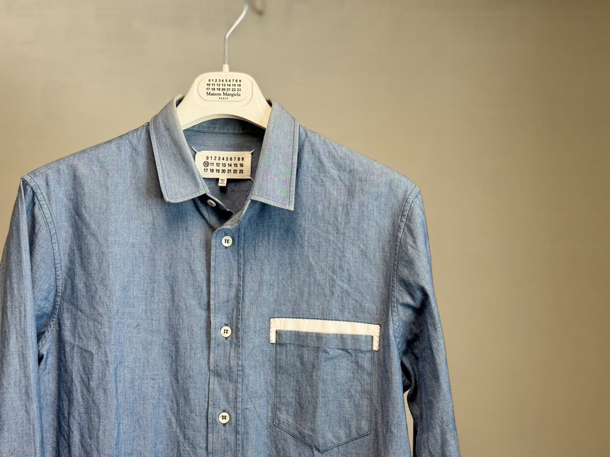 maison margiela shirt メゾンマルジェラのシャツ デニムに似た風合い