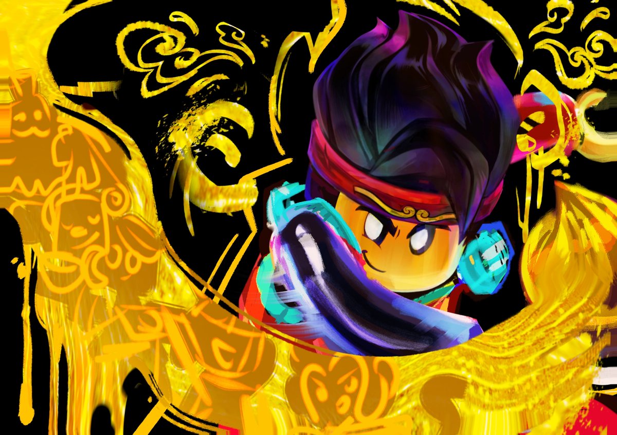 « w i p » ✨🧡💛 #LEGOMonkiekid #lmkfanart