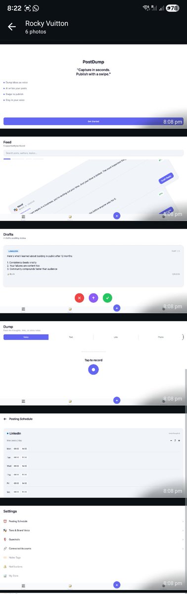 ringular's tweet photo. @therockyvuitton out for dinner so asked my digital pet dog to send me screenshots of what it's built. not bad. https://t.co/QobNTEyuVf