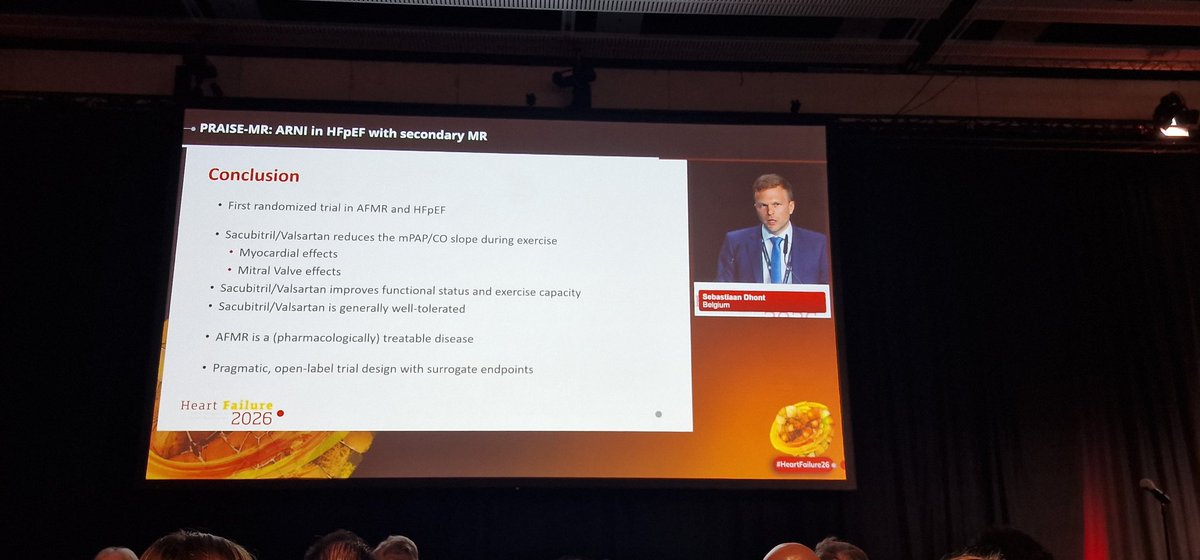 BWGHF's tweet photo. PRAISE-MR trial 
Treatment was well tolerated
⚠️ Caveats: open-label design + surrogate endpoints
Still, PRAISE-MR suggests AFMR may be pharmacologically modifiable — an important shift
#Cardiology #HFpEF #AFMR #ARNI #HeartFailure @lamcardio @S_Dhont https://t.co/10HKRXyIwS
