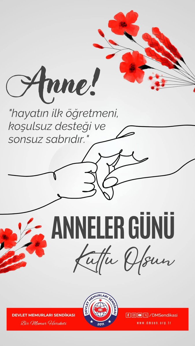 Tuncay_Cengiz_'s tweet photo. FEDAKÂRLIĞIN VE SEVGİNİN ADI: ANNE! 

Sevginin en saf halini yüreğinde taşıyan, fedakârlığıyla ailesine güç veren, sabrıyla geleceği şekillendiren tüm annelerimizin Anneler Günü’nü en içten dileklerimizle kutluyoruz.

Anne; sadece bir evladı büyüten değil, aynı zamanda topluma umut, merhamet ve vicdan kazandıran en kıymetli değerdir. Hayatın her anında sevgisiyle yol gösteren, en zor zamanlarda bile evladının yanında dimdik duran annelerimiz; karşılıksız sevginin ve sonsuz emeğin en güzel temsilcisidir. Şüphesiz; onların duaları, emekleri ve güçlü duruşları geleceğimizin en sağlam temelidir.

Bu duygu ve düşüncelerle; başta şehit ve gazi anneleri olmak üzere; ömrünü ailesine, evlatlarına ve sevdiklerine adayan tüm annelerimizin Anneler Günü’nü kutluyor, sağlık ve mutluluk dolu bir ömür diliyoruz.
#AnnelerGünü

@DMKonfederasyon 
@dmssendikasi