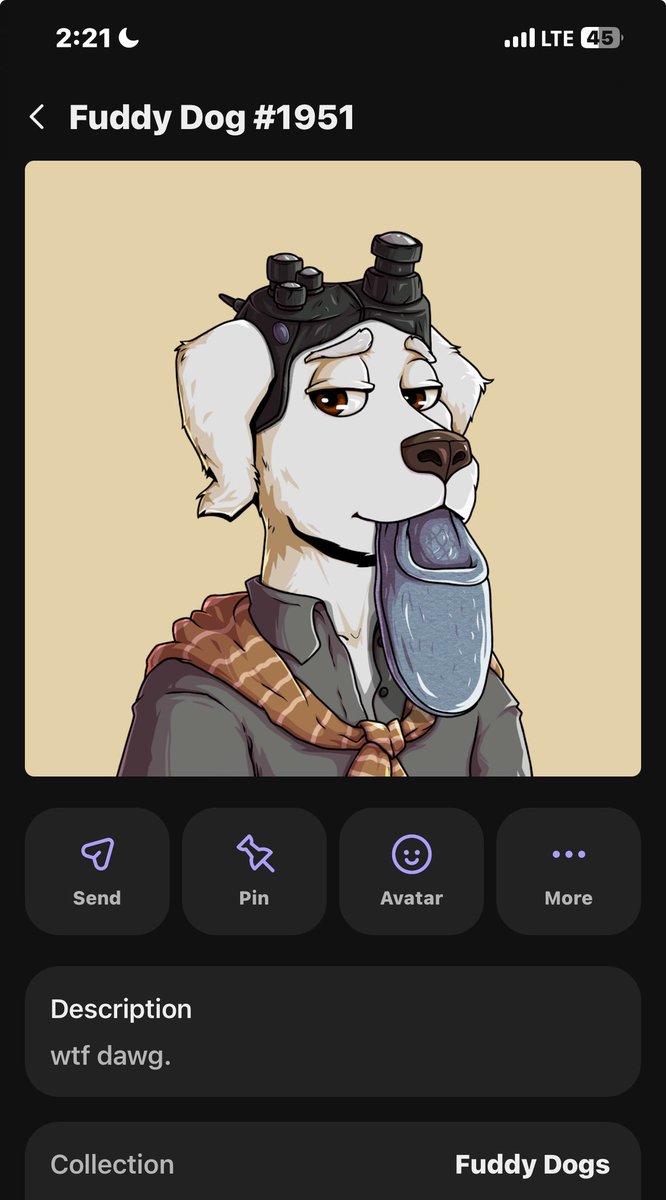 klintmint's tweet photo. I just join @FuddyDogs community I got this art from them and it looks so unique and is too lit 🔥 https://t.co/oS3zAEqP0h
