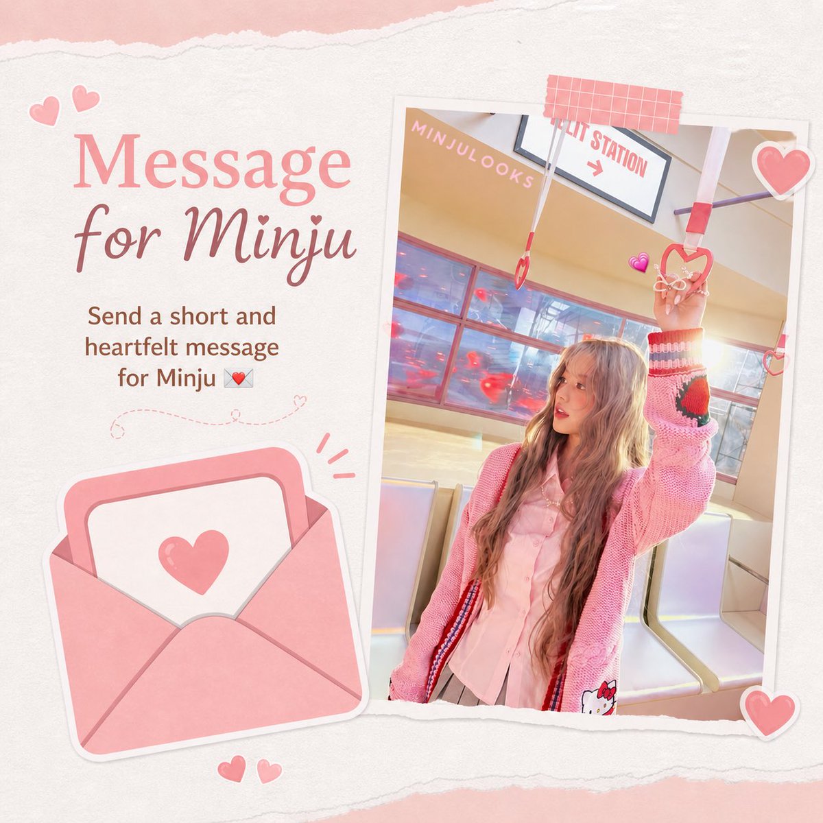 MinjuGlobal's tweet photo. [#MAYJU] 260509

short, sweet, and straight from the heart—leave a little love for Minju 💟

· · ─ ·ʚɞ· ─ · ·
 If Minju could read one line from you today, what would it be? 😽

#MINJU #민주 #ILLIT #아일릿 https://t.co/jhbV8BbQAJ