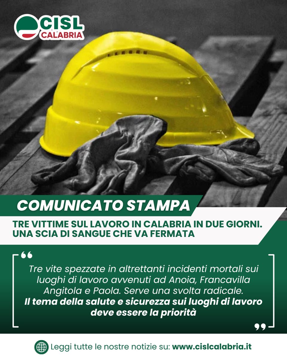 CISL Calabria tweet media