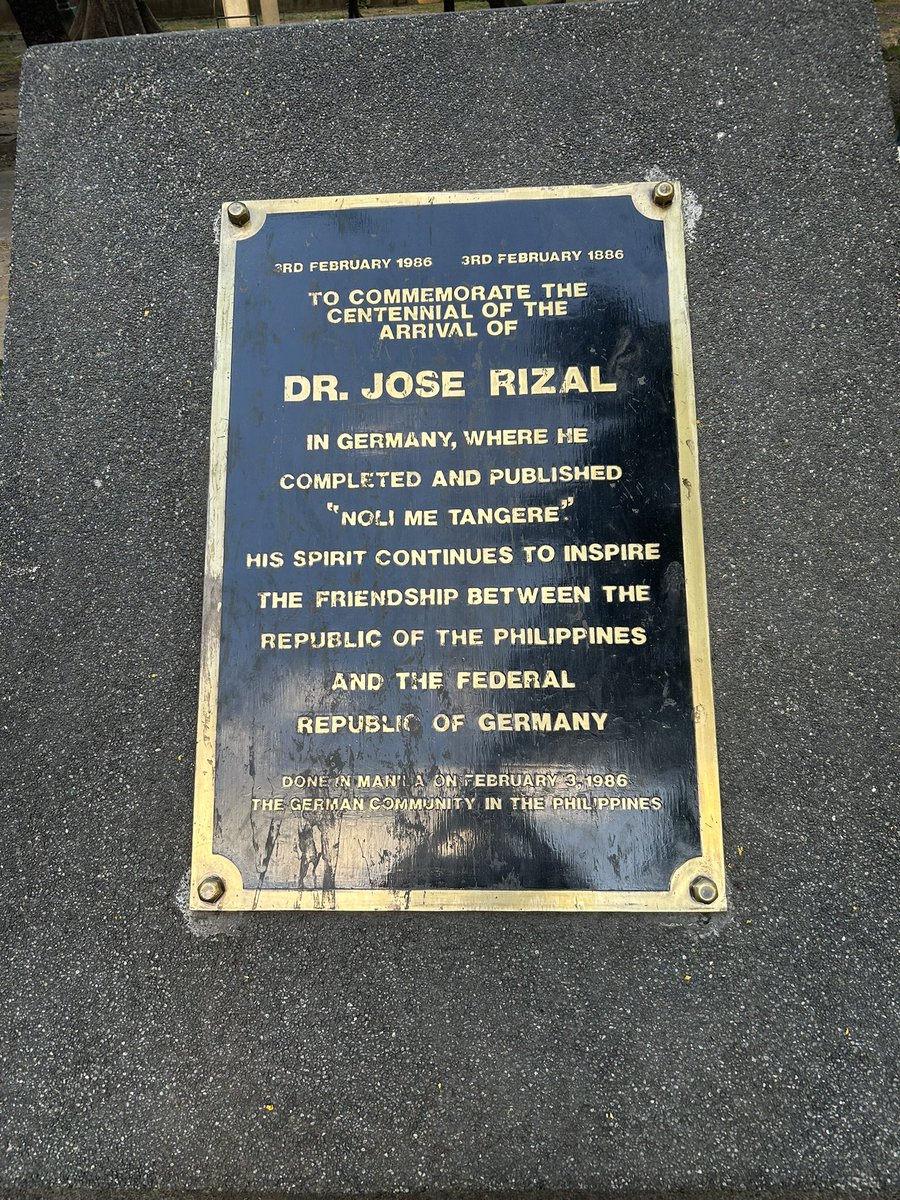 germanyinphl's tweet photo. And JosΓ© Rizal, the π΅π national hero, is a strong Bridge connecting our countries, π΅π andπ©πͺ. Please visit the Rizal fountain in Rizal park - the fountain Rizal used to drink from while studying in Heidelberg.
#GermanyInPhl https://t.co/ezSrQ50Mpl