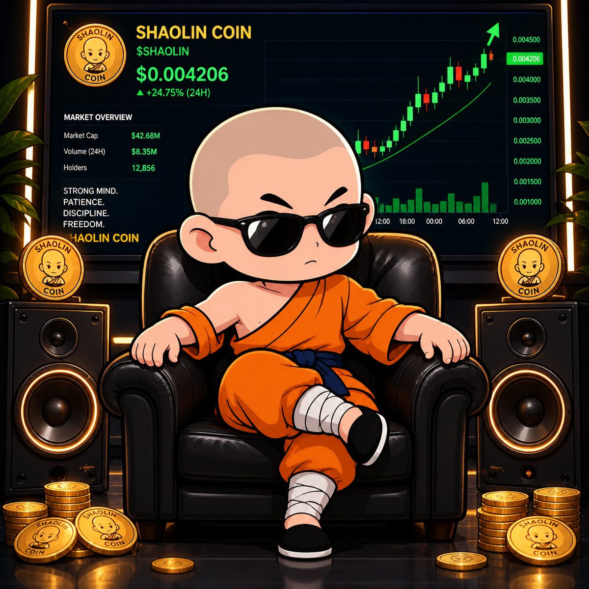 Shaolincoin's tweet photo. @WhaleOfGems $Shaolin on Solana, from the Dex to the Moon https://t.co/4o0PUGanW8