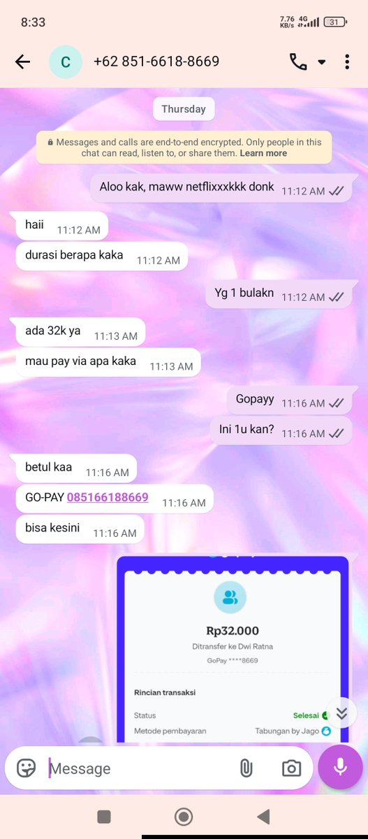 nirv4len's tweet photo. Ak lupa sellernya siapa, tapi nemu di twt #zonauang kalo liat ini pls baless??? Ak beli hari kamis, kenapa skrg gabisa dipake lagi akunnya?? Padahal baru 3 hari💔💔 Ini nomornya +62 851-6618-8669 https://t.co/NRl4Xeetv3
