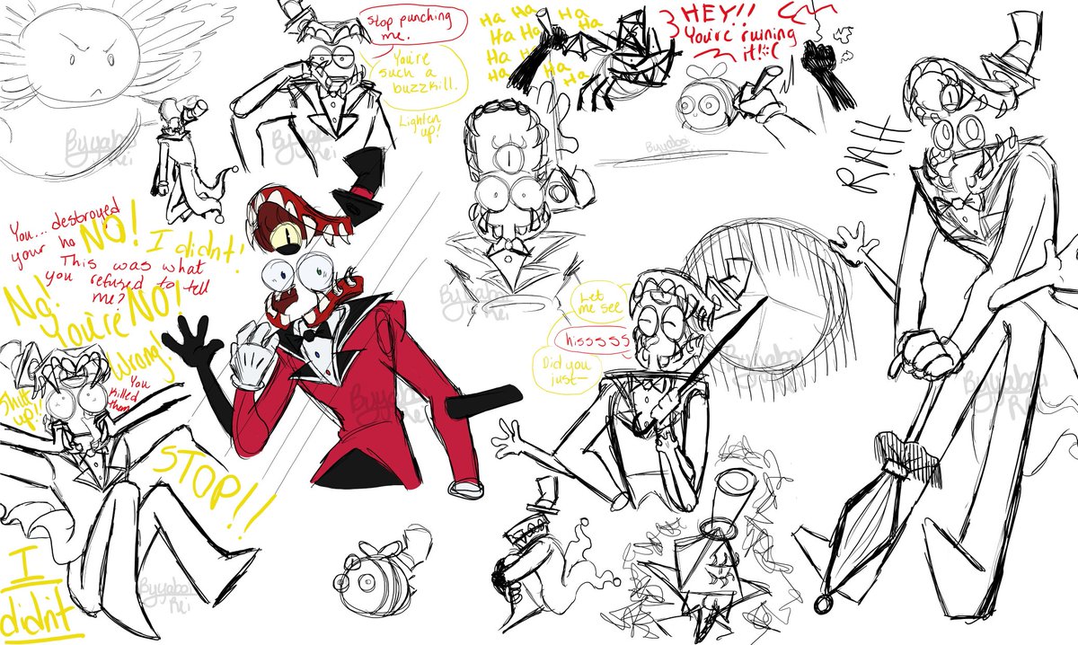 Ya_Boi_Rei's tweet photo. In my ringleader Bill and prisoner caine au, Caine eats Bill for lying to him so I made a few doodles of what I think they'd look like!
#caine #cainetadc #cainefanart #billcipher #billciphergravityfalls #billcipherfanart #tadcfanart #tadc #gravityfallsfanart #gravityfalls https://t.co/dL6rKiaMe1