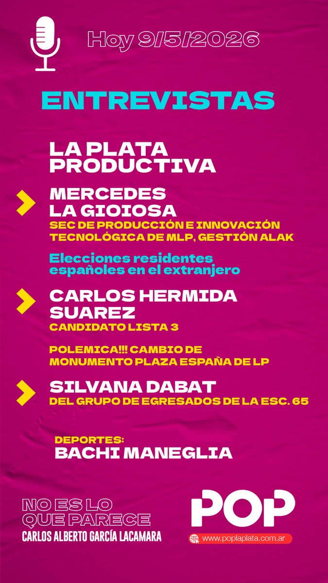 POP #LaPlata tweet media