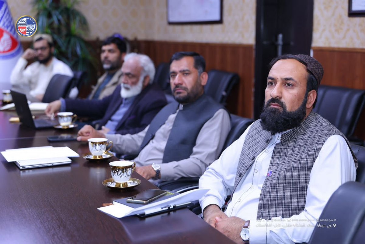 BurhanKhanSh's tweet photo. The trilateral meeting between #ANDMA, #ECHO, and #IOM was held under the chairmanship of the Head of the Technical Committee, Burhanuddin Khan. During the meeting, extensive discussions were carried out regarding the development of the #volunteer network, as well as the assessment of the current situation, future actions, and mechanisms for enhancing the effectiveness and operational efficiency of this network.