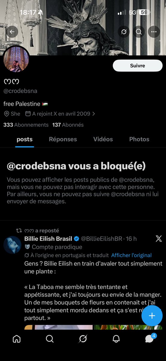 lukar94's tweet photo. « FREE PALESTINE » mais du vends des fausses places pour Bad Bunny , @crodebsna, allez la signaler https://t.co/7MB5QJnCgr