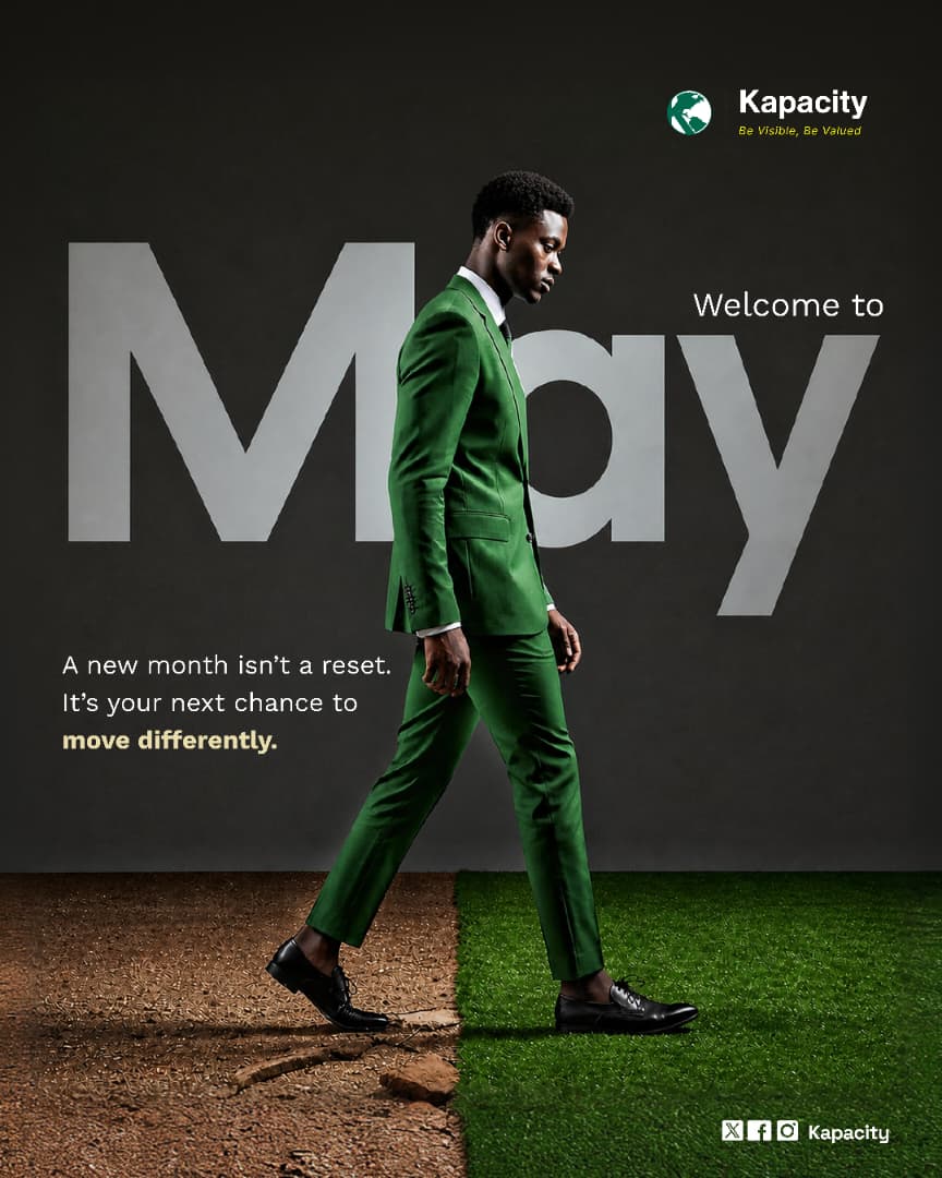 globalkapacity's tweet photo. Welcome to May!  A new month isn't about erasing the past—it's your next opportunity to step out of the dirt and onto greener pastures. It’s time to move differently. Make this month count, level up your visibility, and command your worth with Kapacity. 
#HelloMay #NewMonth https://t.co/BNEHWl9oe1