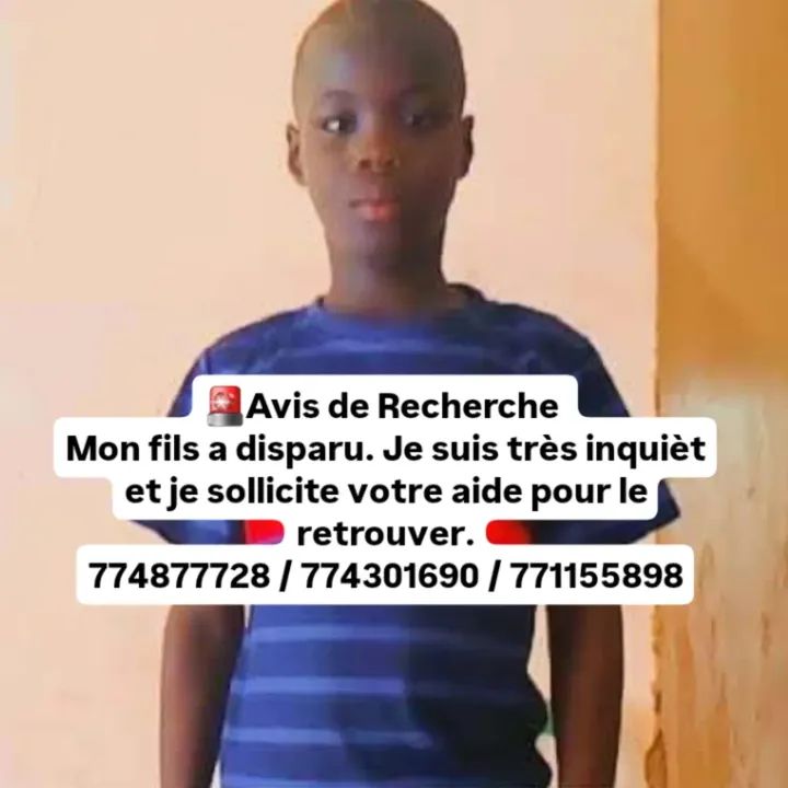 Avis de Recherche Senegal tweet media