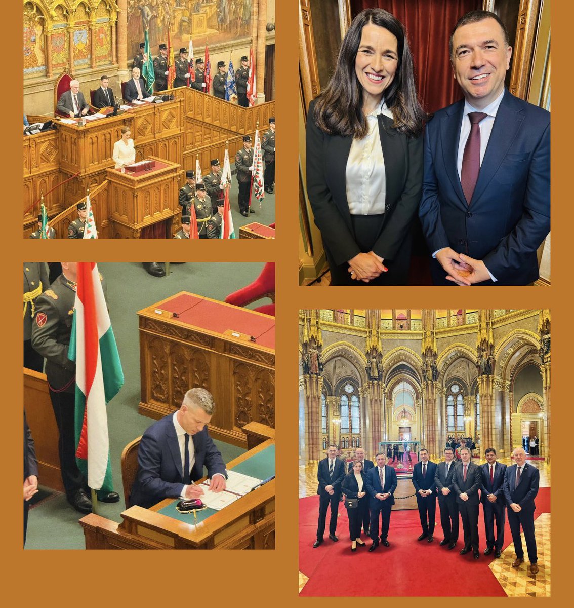 Amb. Delfin Pllana attended the inaugural session of the 🇭🇺Parliament, where Mrs. Agnes Forsthoffer was elected Speaker of Parliament &amp; Mr. Peter Magyar, PM of 🇭🇺. 
Also met with Mrs. Anita Orbán, DPM &amp; MFAT - reaffirming Kosovo’s🇽🇰 commitment to strong bilateral relations with🇭🇺