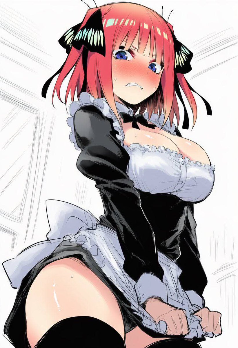 #NinoNakano de maid y está vista ,desde este ángulo 🥵🥵😍😍🥴🥴😘😘💍💍🌹🌹🩷🩷❤️❤️💜💜🛐🛐♾️♾️