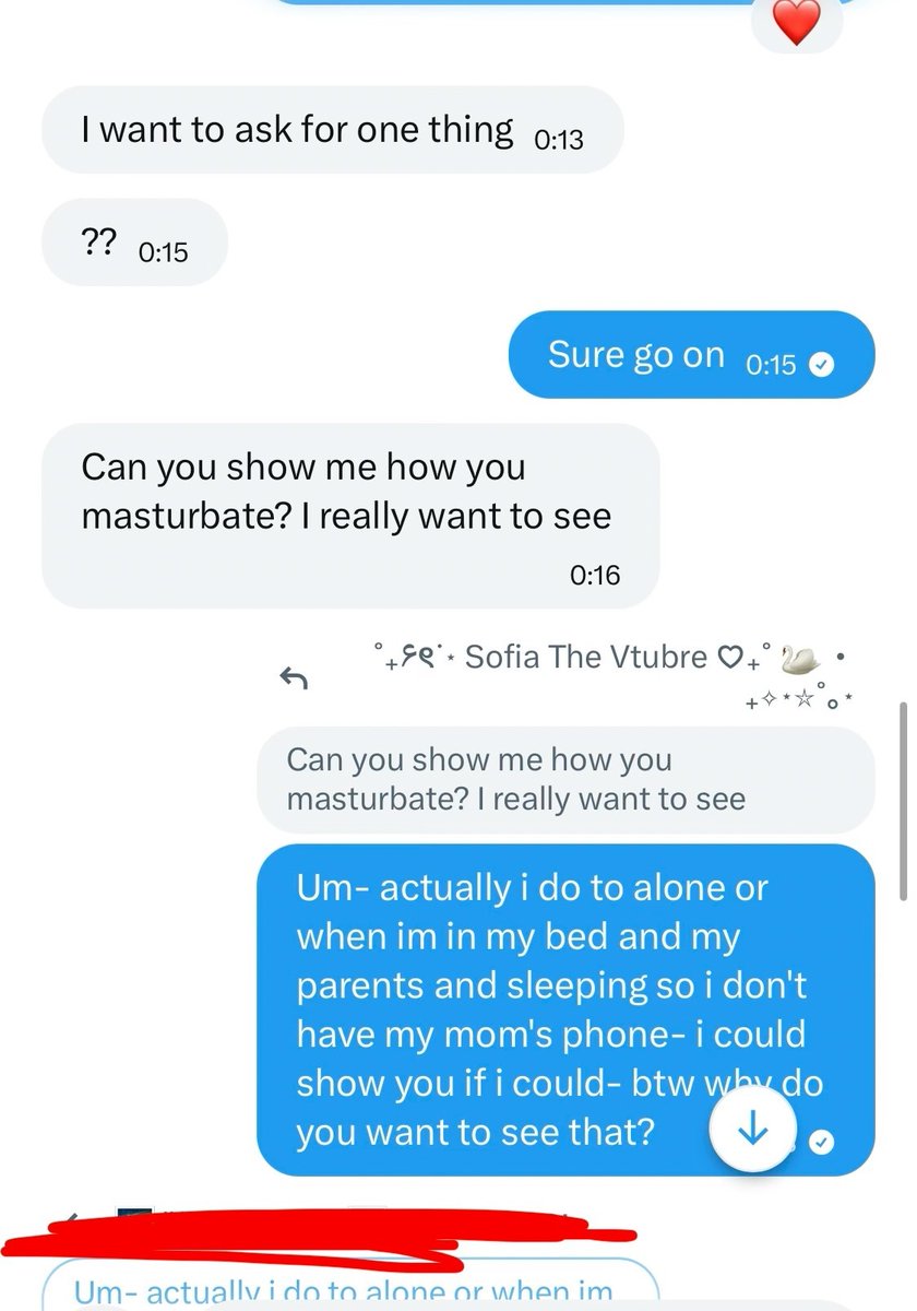 yungshiino's tweet photo. Captura (1/2)
En esta captura, se puede observar que le está pidiendo a la víctima un vídeo donde se da autoplacer. Se puede observar que dijo que lo iba a eliminar cuando lo haya enviado, cosa que la víctima por suerte no lo llegó a hacer. https://t.co/GxgSnAKiA8