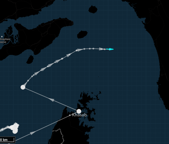 SStapczynski's tweet photo. Ship is going at full blast. No sign that it will turn around

The shipment would be a big win for Pakistan, which is suffering from a gas shortage. Qatar is its main supplier, and those cargoes have halted since early March https://t.co/bKAhE1X9mm