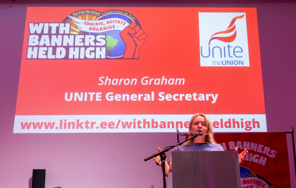 UniteSharon's tweet photo. It was a real pleasure to celebrate the 'With Banners Held High' annual trade union and community festival held in Wakefield. Today we celebrated working class solidarity and the legacy of the 1984-5 Miners' Strike. Power lies in the workplace, workers and the working class are the real power of the trade union and labour movement. ✊🏼