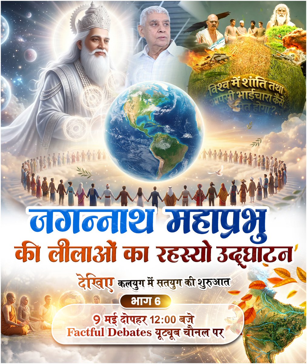 HariSin10686252's tweet photo. #कलयुगमेंसतयुगकीशुरुआत_भाग6
जानिए कैसे आपके द्वारा बोले गए शब्द ब्रह्मांड की 'लाइब्रेरी' में हमेशा के लिए दर्ज हो जाते हैं?
अवश्य देखिए कलयुग में सतयुग की शुरुआत — भाग 6, Visit Factful Debates YT https://t.co/crleFKjiju