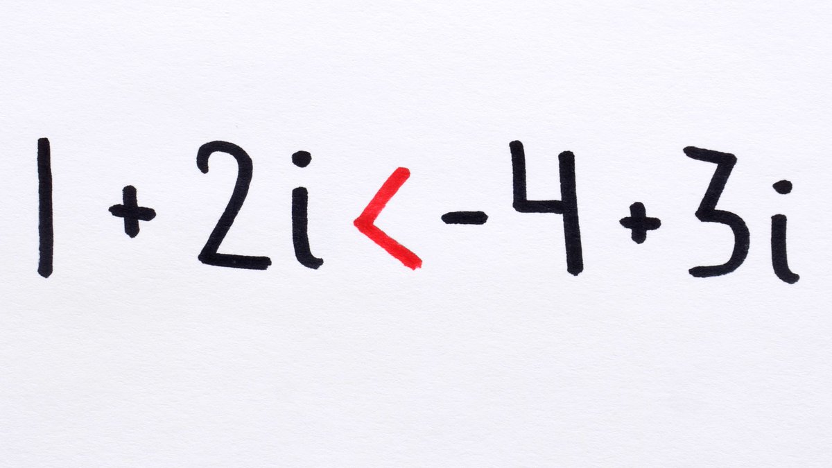 WrathofMathEDU's tweet photo. Why Don't We Order the Complex Numbers? 
https://t.co/sXrDD1HLXf https://t.co/XJWXurt1Et