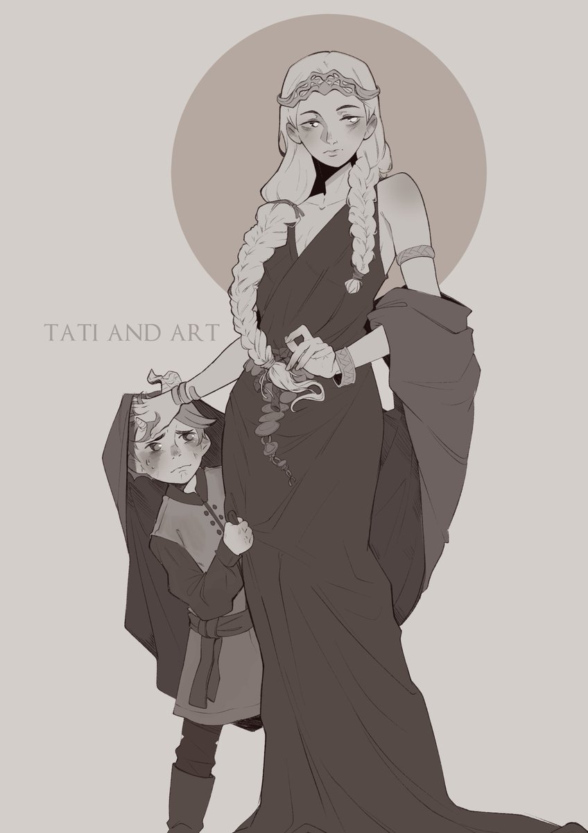 TatiAndArt1's tweet photo. I tried to recreate the Mother’s Day illustration I lost… I hope you like it.     

Morgott and Marika

#ELDENRING https://t.co/3TkHDLcuHh