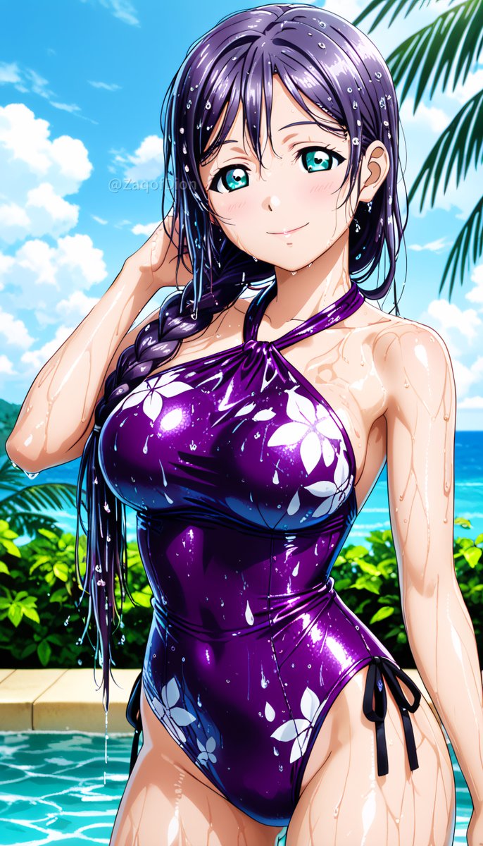 南国リゾートの昼間を彩るワンピース水着」シリーズ 希さん SFW