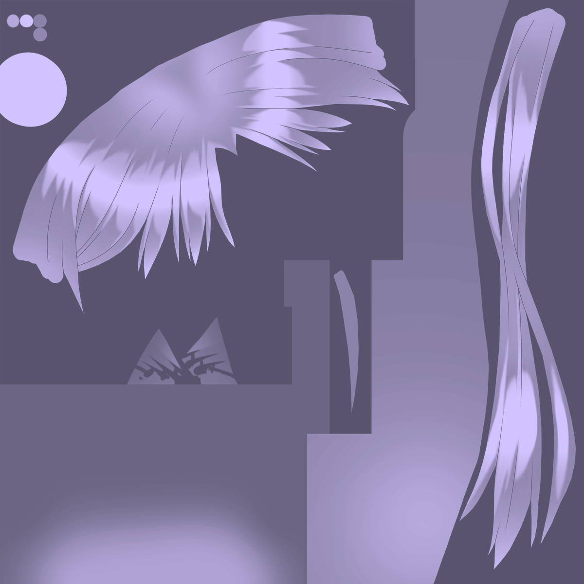 3D Hair Texture Height Map