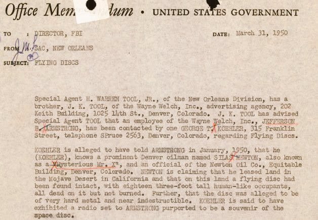 Technocutsx's tweet photo. So here's what that document actually says: back in 1950, out in the Mojave Desert, they recovered 18 dead #aliens and a ship that was completely intact.
#MojaveDesert #1950 #UFOFiles #AlienRecovery #Declassified https://t.co/XQ4dKXixDx