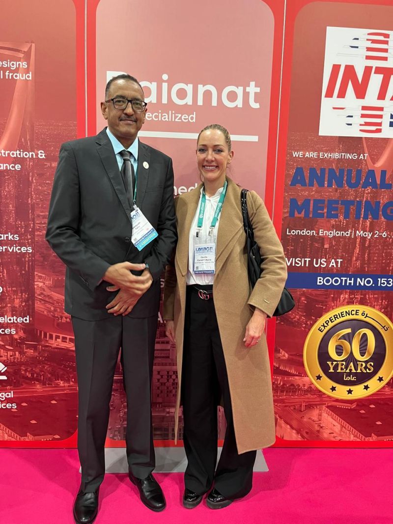 Bayanat_IP's tweet photo. Mr. Abdelgadir Taha meets Mrs. Claudia Canedo Auza, IP Attorney at SORVILL IP Law Firm, during INTA 2026.
An insightful conversation reflecting shared perspectives on intellectual property practice and the importance of cross-border collaboration in strengthening IP protection. https://t.co/jbNtzt8gCD
