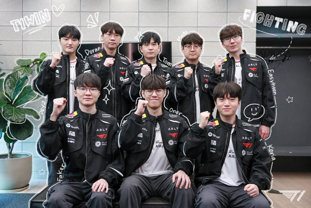lsh_nhq's tweet photo. 우리 팀 
Our team
Đội của chúng mình 
♥️

#T1WIN https://t.co/m04eysAWk9