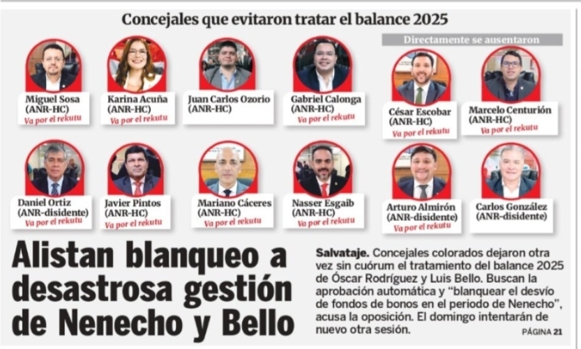 ¡VERGÜENZA!, DEJEN DE BURLARSE DE LOS ASUNCENOS

#Comunidad1080 📻 
#ComunidadMonumental