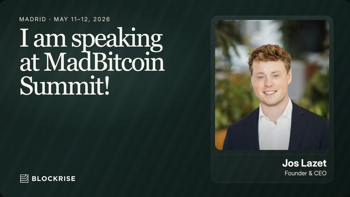Jos Lazet | Blockrise tweet media