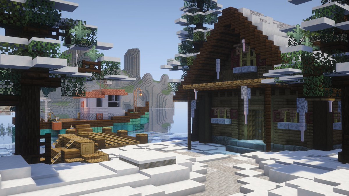 AndywaysMC's tweet photo. I wonder if fish get cold in the winter๐ค
Build by: AndywaysMC
Build for: https://t.co/SV4cI9dkB4 | @OtterSMP
#minecraft #builder #winter #minecraftsmp #minecraftstreamer https://t.co/KAH38tPRTH