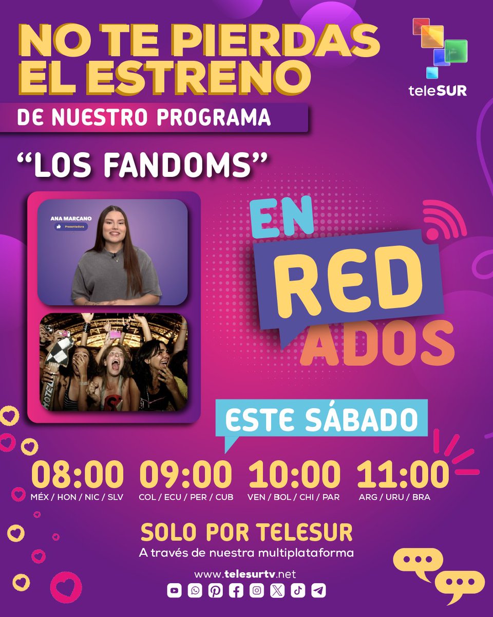 Enredados teleSUR tweet media