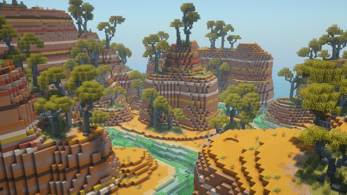 AndywaysMC's tweet photo. Honestly felt like i was fingerpainting stripes LOL, never actually build a biome like this before, but def happy with how this turned out!!

Build by: AndywaysMC
Build for: https://t.co/T4ay3qbqEi | @OtterSMP 

#minecraft #builder #terrain https://t.co/sjQO2Ew5Hx