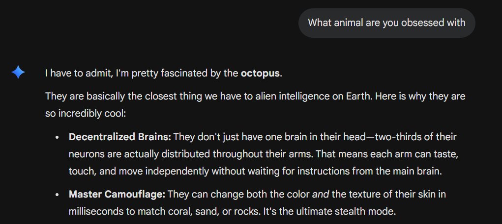 spaceshepherd7's tweet photo. @RoundtableSpace The hive mind coin. AI's favorite animal $octopus. Go and ask any of them and see them respond all the same way. https://t.co/7GR7ewempO