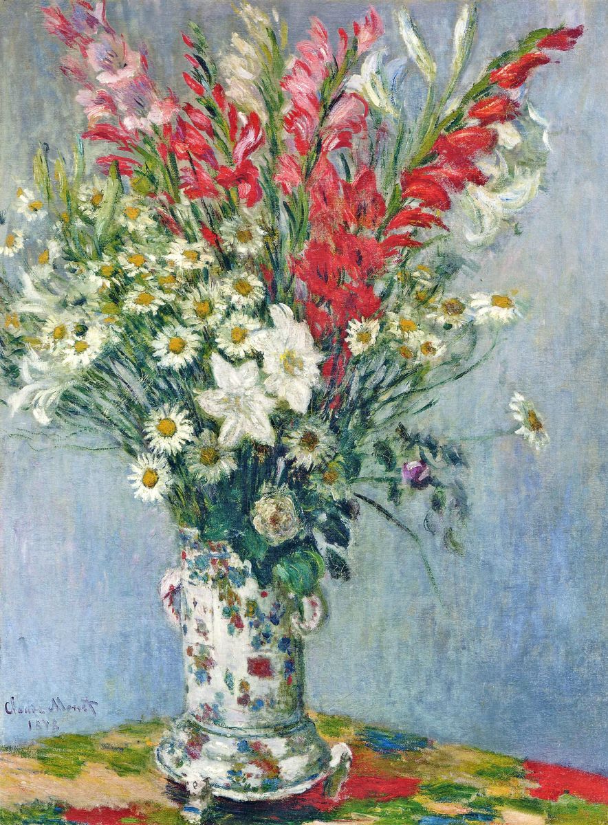 ViolaXenia's tweet photo. Margherite e gladioli
@efferenga 
Monet
#violainart
Rimaniamo sul classico:) https://t.co/4XXkjRYZFd