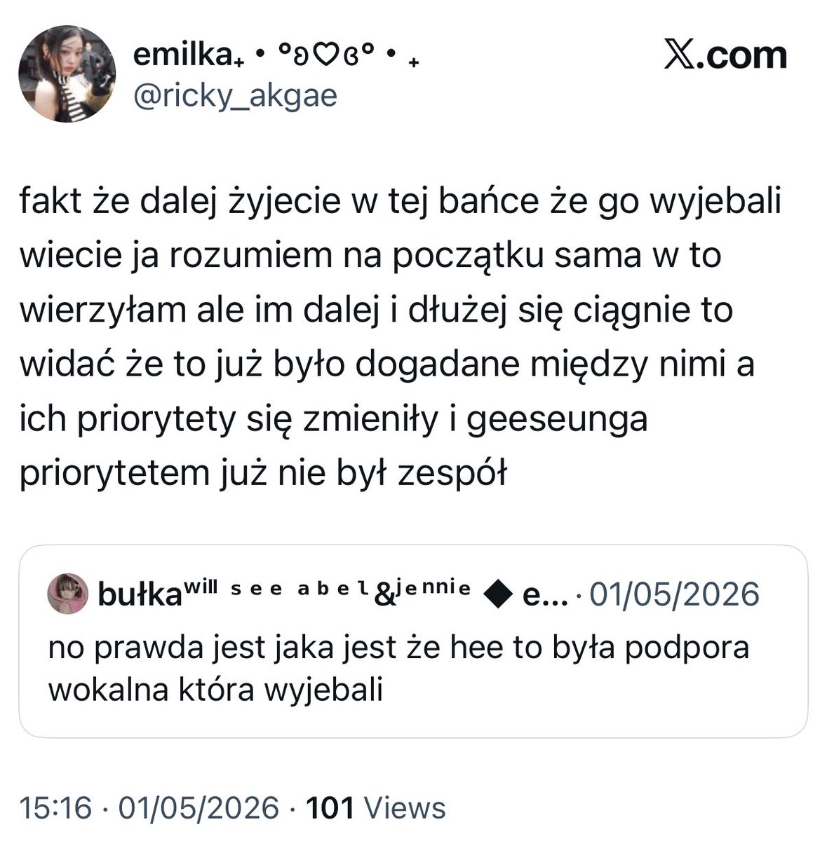 capyhee's tweet photo. @ricky_akgae pamiętałam jak kiedyś to pisałaś😛 https://t.co/tP8F3NSthf