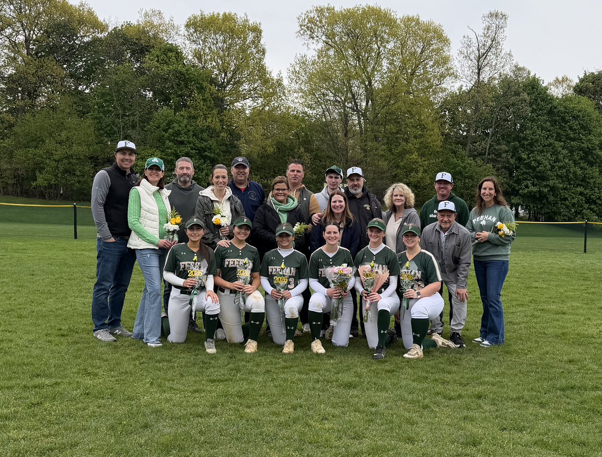FeehanAthletics's tweet photo. Senior day for @Feehan_Softball hosting @SLakeathletics 
Thank you seniors!! https://t.co/3ZAPaoCT6q