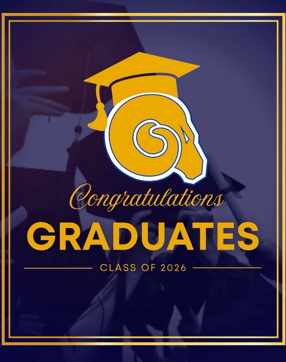 ASUGoldenRams's tweet photo. Today we celebrate one of the biggest accomplishments for not only our student-athletes but all our students. To the Class of 2026, we say congratulations. Once a Ram, always a Ram.
#creatinglegacies https://t.co/LELwdNMYDV