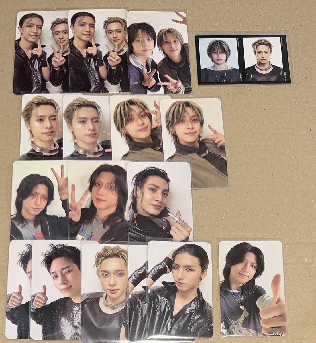 imn322's tweet photo. 【交換】Xdinary Heroes エクディズ　DEAD AND 封入 トレカ

譲)ゴニル ジョンス ガオン ジュナン ジュヨン

求)2.3枚目 ジョンス オドゥ
過去弾トレカとの交換も可能ですが、所持済みの物はお断りする可能性もございます🙇‍♀️

・郵送でのお取引 https://t.co/53U805STFp