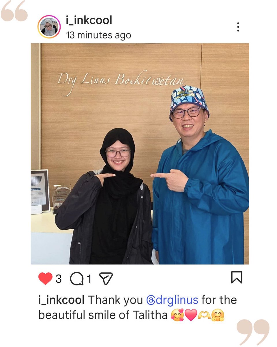DrgLinus's tweet photo. New smile, new me 🫰🏻

#drglinus #behelgigi #testimoni #braces #gigirapi https://t.co/ilLpJVaXpn
