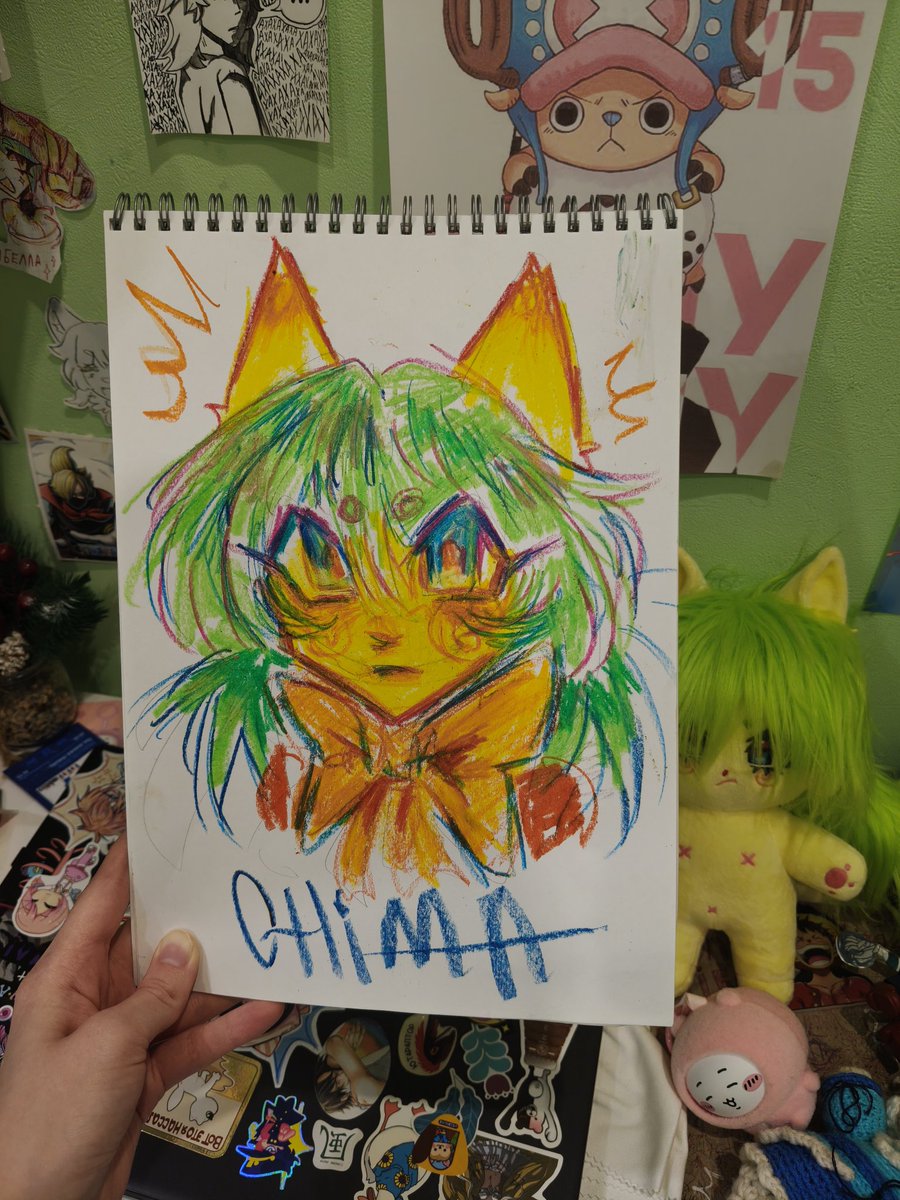 Chima_Art's tweet photo. Нашла свою детскую пастель 2013 года, решила ей нарисовать свою ос. Плесени или тому подобного на ней нет, но она прям ядерно пахнет https://t.co/4KyGa4CuiN