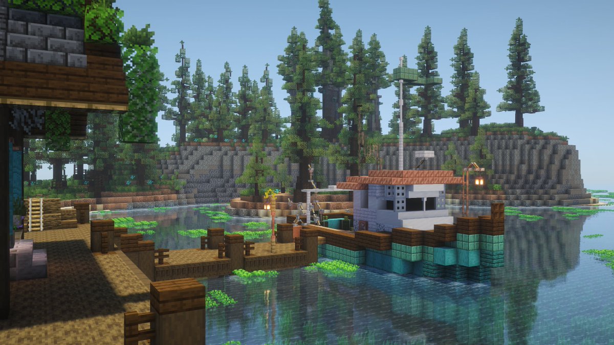 AndywaysMC's tweet photo. Try building a lakeside cabin as a small island in the middle of the ocean, its a task, for sure 🤷‍♂️ still love the way this turned out though!

Build by: Andywaysmc &amp; @The_Freenix 
https://t.co/zyMIBzFf6a
Build for: https://t.co/SV4cI9dkB4 | @OtterSMP 

#Minecraft #builder #smp https://t.co/eDq2F47xhb