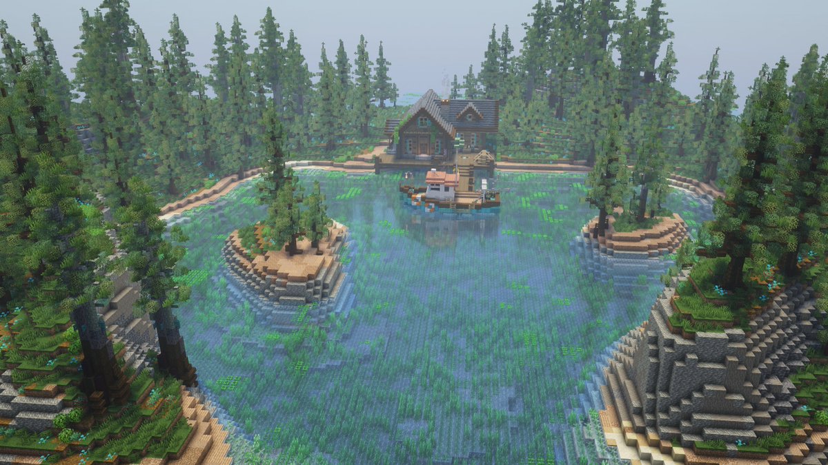 AndywaysMC's tweet photo. Try building a lakeside cabin as a small island in the middle of the ocean, its a task, for sure 🤷‍♂️ still love the way this turned out though!

Build by: Andywaysmc &amp; @The_Freenix 
https://t.co/zyMIBzFf6a
Build for: https://t.co/SV4cI9dkB4 | @OtterSMP 

#Minecraft #builder #smp https://t.co/eDq2F47xhb