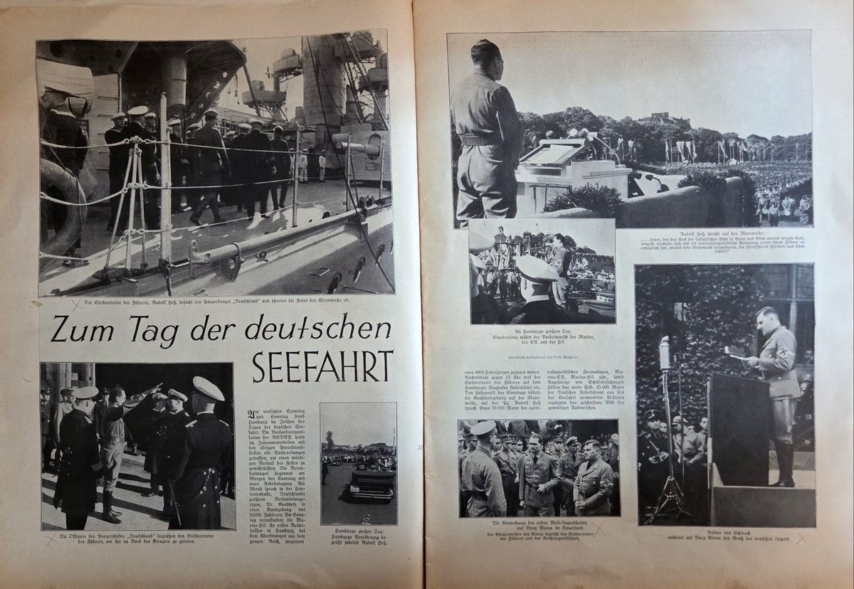 potatochipsdel1's tweet photo. Photos of Rudolf Hess in the "Illustrierter Beobachter" 10. Jahrgang Folge 23 https://t.co/bYGilDxfBV