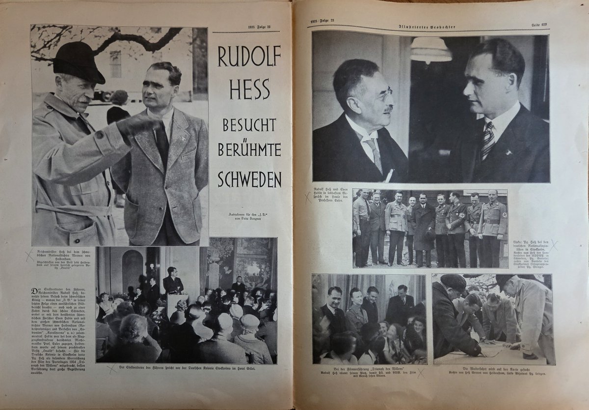 potatochipsdel1's tweet photo. Photos of Rudolf Hess in the "Illustrierter Beobachter" 10. Jahrgang Folge 23 https://t.co/bYGilDxfBV