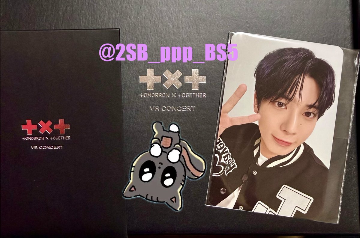 🎈𝗧𝗫𝗧 𝗩𝗥 𝗖𝗢𝗡𝗖𝗘𝗥𝗧 𝗕𝗢𝗫  【#TXT交換】

譲 ➝ テヒョン
求 ➝ スビン

MOA CON愛知2日目、神戸両日で交換できる方優先𓂃🍀⋆͛

FFさん、FFのFFさんくらいまでなら郵送📮も検討致します🧸💓

交換できる方お気軽にお声掛けください🩵⁠˶•⩊•˶