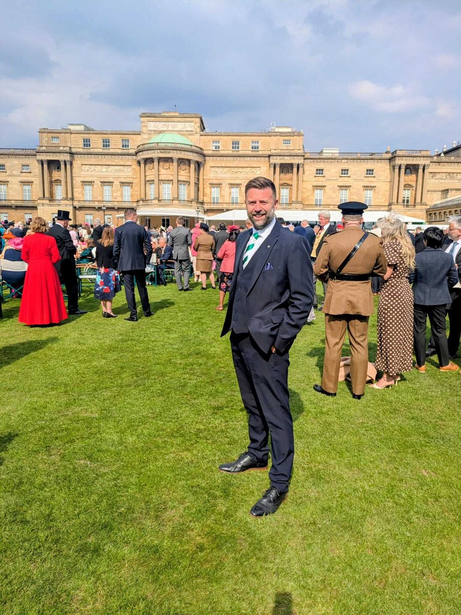 BPAFCOfficial's tweet photo. A proud moment for our club! 🏰👑

Huge congratulations to our Community Director, Mathew Everett, on his invitation to the King’s Garden Party at Buckingham Palace.

Well-deserved recognition for your dedication to our community. Representing with the BPA tie! 🟢⚪️

#BPAFC https://t.co/IgvX3kZVMz